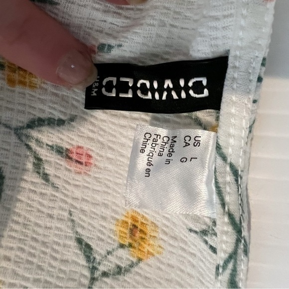 H&M Divided Dress womens size large sleeveless floral short - Picture 6 of 10